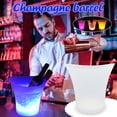 thumbnail image 2 of Pisexur Batería de cocina Cubo de hielo luminoso de 5 l para champán, cerveza, LED, redondo, de plástico para la cocina del hogar, 2 of 7