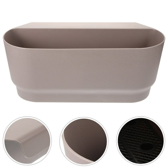 HEMOTON  for Deck Railing Planter Boxes Hanging Flower Pot Balcony Fence