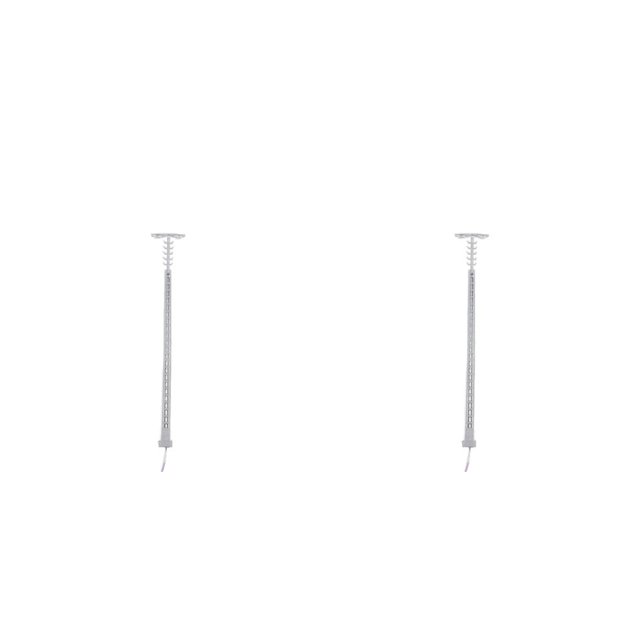 Monstrate Modelo de lámpara de vía férrea, micropaisaje, exterior, LED, farola de Metal, decoración, escalera en miniatura, farolas Plata (Luz Cálida) 2piezas