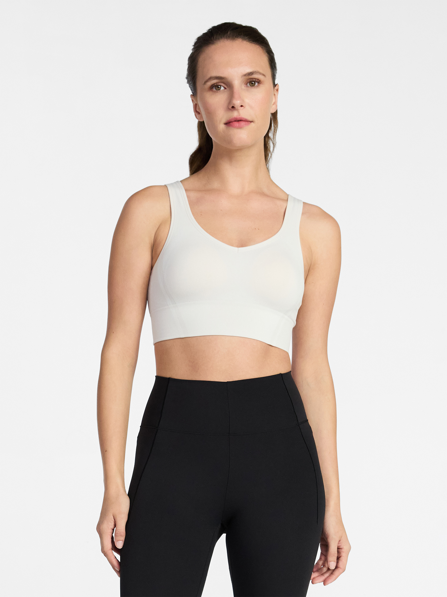 Avia Women's Low Support Seamless V-Neck Sports Bra