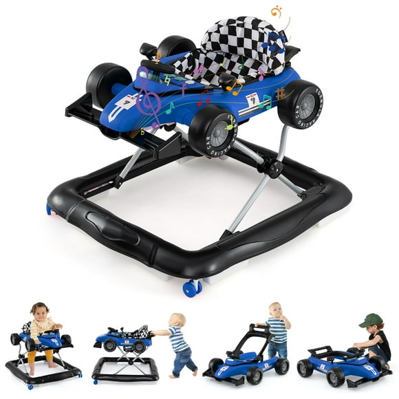 Baby Walker BABY JOY 4 en 1 plegable con altura ajustable, color azul