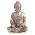thumbnail image 1 of Estatua de Buda Shakyamuni de latón envejecido, 33 mm, 1 of 3