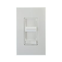 Leviton 71111-W 1000Va 800W, Single-Pole, Renoir Preset Electro-Mechanical Magnetic Low-Voltage Slide Dimmer, Narrow Fin, White