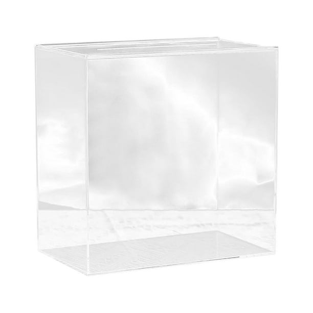Caja de tarjeta de boda de acrílico Caja de tarjeta Caja de regalo hecha a mano Soporte de sobre Caja de tarjeta para Claro