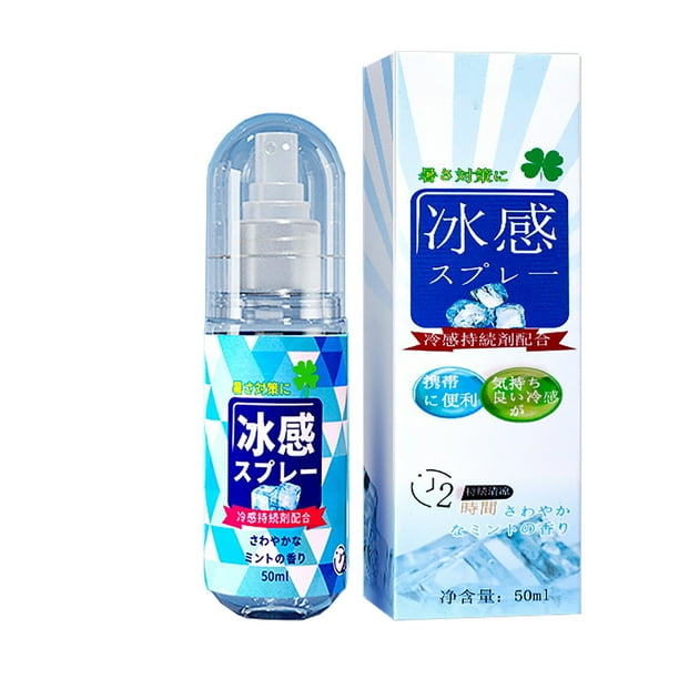 Spray refrescante de 50 ml para prevenir insolaciones, refrescante y duradero, ideal para ropa y para usar con el pulverizador.