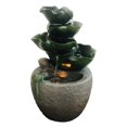 thumbnail image 1 of Angelo Décor Lily Leaf Falls Fountain with energy-efficient pump and LED Lighting, 1 of 3