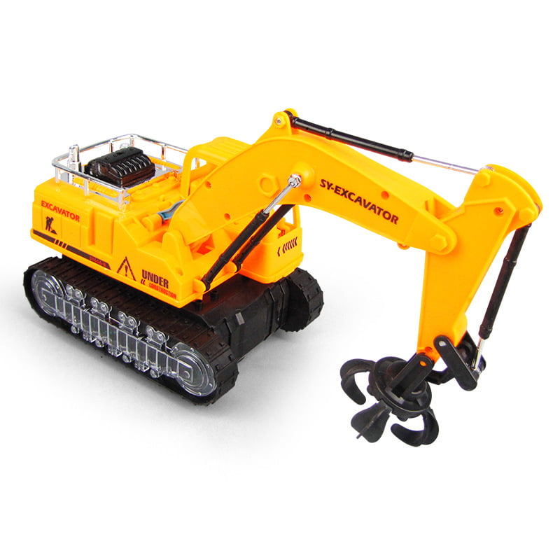 Toy Electric Digger for Kids Baby Toys Excavator Truck Music Led Light Toy Gifts 