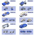 thumbnail image 3 of Benrich 6 Piezas Mini Juguetes de Coche de Metal Fundido a Presión Escala 1/64 - Camión con Escalera Camión Torre de Agua Vehículos de Patrulla de Transporte de Ambulancia - Juguetes de Coche Ideales, 3 of 5