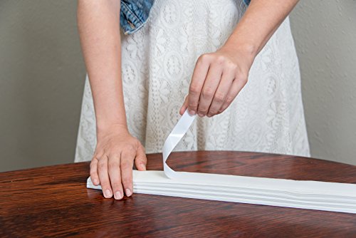 36x72-2 PACK 3 lots de filtre de lumière Sunfree Tissu avec 6 attaches abat-jour en tissu plissé rapide et facile à installer noir