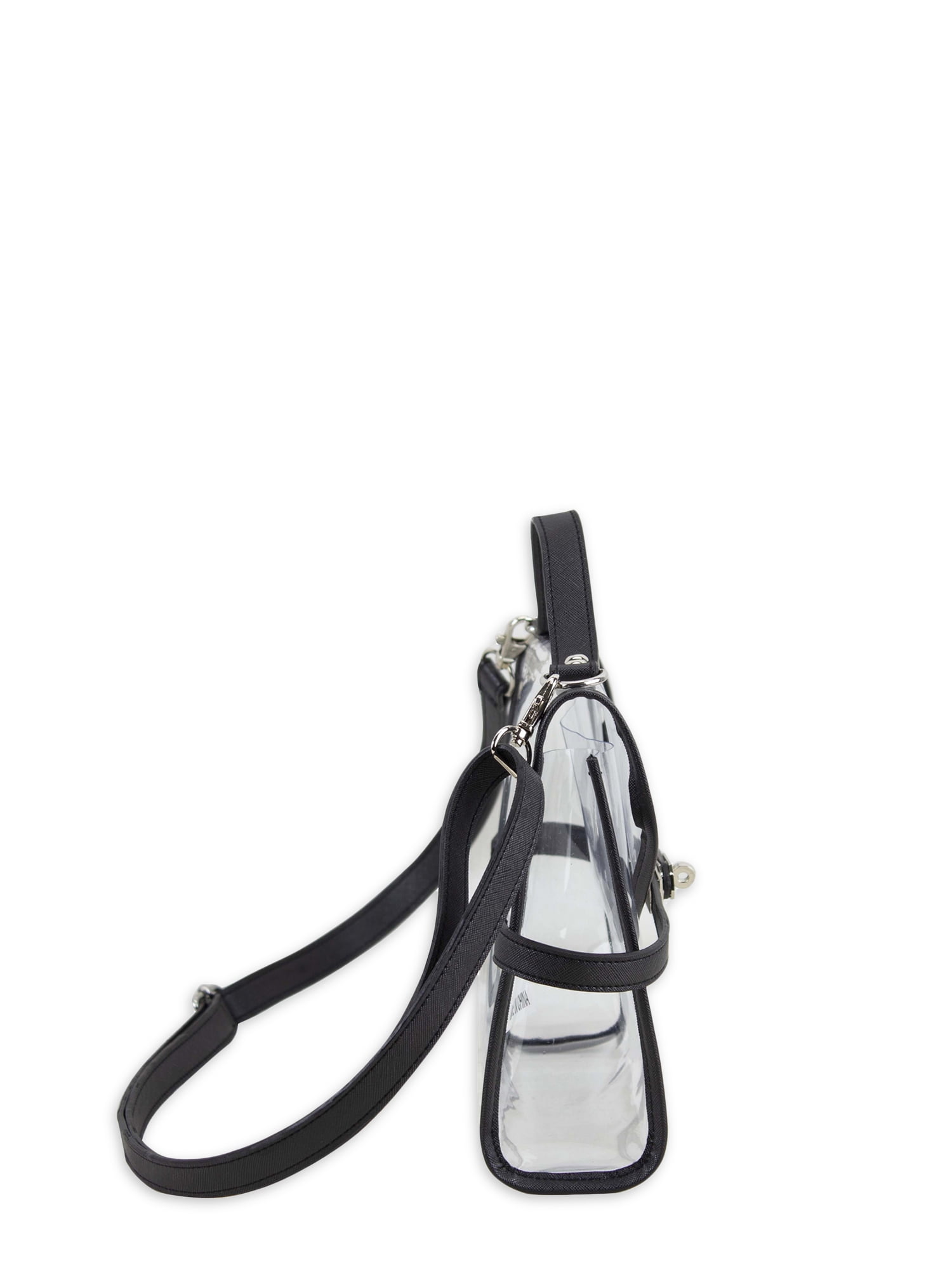Eastsport Limited Women's Landon Crossbody Bag with Metal Turnlock, Black