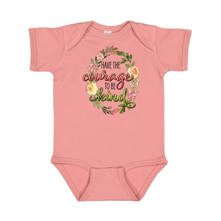 

Inktastic Have the Courage to be Kind with Watercolor Flowers Gift Baby Boy or Baby Girl Bodysuit