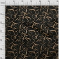 thumbnail image 3 of oneOone Silk Tabby Black Fabric Floral & Diy Clothing Quilting Fabric Print Fabric By Yard 42 Inch Wide, 3 of 4