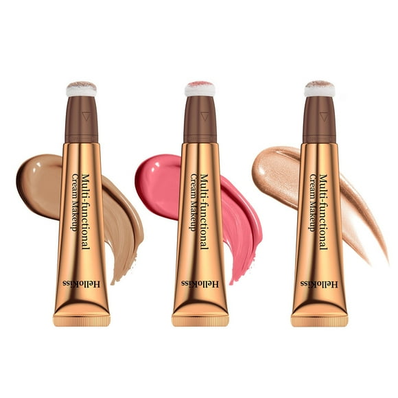 Mareep Highlighters Stick Highlighter Makeup Liquid Gel Highlighter Liquid Highlighter StickHighlighter Makeup & Blush Stick. Cream Blush & Highlighter Makeup In Double Ended Stick