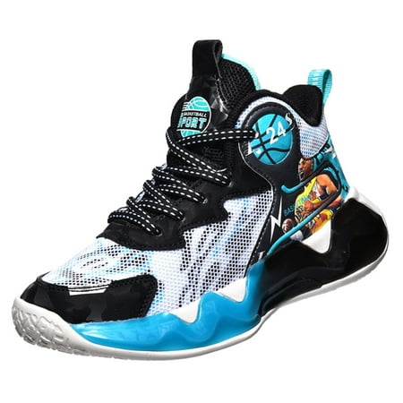 

Eashi Kid s Basketball Shoes Boys Sneakers Girls Trainers Comfort High Top Basketball Shoes for Boys(Little Kid/Big Kid)