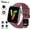 Purple, variant on Unisex Smart Watch | AMOLED Always-On Display, Bluetooth Call, 100+ Sports Modes | Fitness Tracker Pedometer for Android & iPhone, 3 Colors