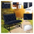 thumbnail image 5 of YLLN  Porch Swing Cushions ,Waterproof Swing Cushions Replacement with Backrest（Navy Blue 60"）, 5 of 8