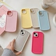 thumbnail image 5 of Solid Bright Color Shockproof Soft Silicone Case for Women Girls Compatible with iPhone Case (iPhone 14 Plus,Yellow), 5 of 6