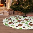 thumbnail image 6 of Yiaed Cute Bear Print Christmas Tree Skirt , Tree SkirtsTree Mat for Christmas Winter Holiday Indoor Decorations-30", 6 of 7