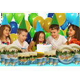 thumbnail image 2 of Gone Fishing Birthday Party Supplies Set Plates Napkins Cups Tableware Kit for 16, 2 of 7