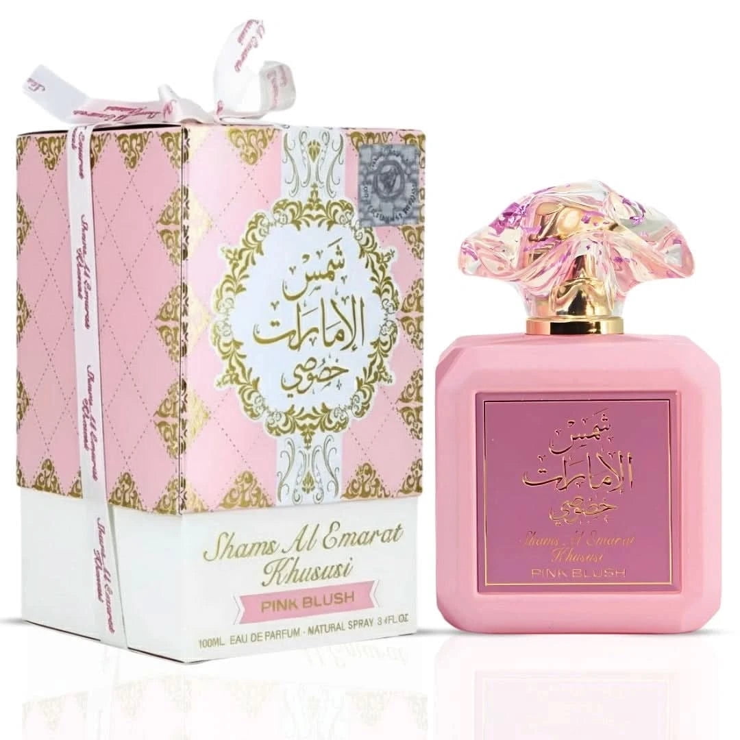 Pink Blush Shams Al Emarat Khususi 100ml (3.4 oz) & Yara 50ml (1.7 oz) by Ard Al Zaafaran Eau de Parfum Sprays (Bundle)