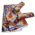 thumbnail image 3 of XIAOHUAGUA Shine 6 Yards/Pcs African Batik Fabric Ankara Wax Print Tribal Bronzing Gold Stamping Fabric Dashiki Polyester, 3 of 5