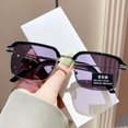 thumbnail image 1 of Anti-Blue Light Discoloration Reading Glasses Men Half Frame Photochromic Magnifying Glasses Computer Transparent Goggles Sunglasses, 1 of 4
