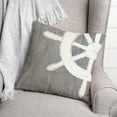 thumbnail image 3 of Creative Products Wood Grain Captain's Wheel 18 x 18 Spun Poly Pillow, 3 of 3