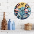 thumbnail image 3 of Zebras Bikes Clouds 10 inch Wall Clocks Non Ticking Easy to Read Battery Decorative for Home Bathroom Kitchen Bedroom Living Room, 3 of 8