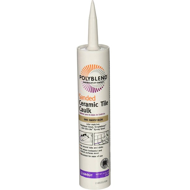 10.5 OZ 380 Haystack Polyblend Ceramic Tile Caulk A Siliconized Acryl