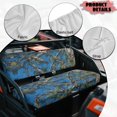 thumbnail image 6 of Uorisanigo UTV Front Bench Seat Cover Dustproof Polyester Fabric, Blue Camo Hunting Print Mule Seat Cushion Replacement UTV Accessories Seats Protector Suitable for 4010 4x4 SE 2016-2018, 6 of 7