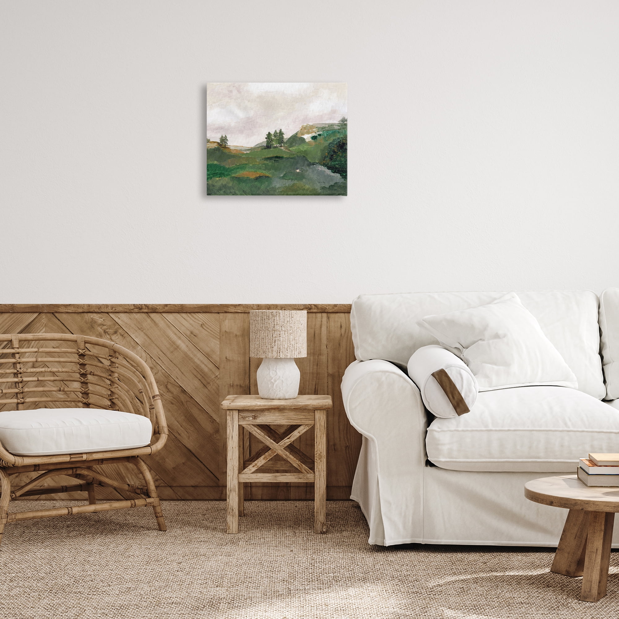 Stupell Industries View From Grandma's Window Landscape & Nature Painting Wrapped Canvas Art Print Wall Art, 20 x 16