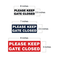 thumbnail image 2 of Basic PLEASE KEEP GATE CLOSED Sign - Dark Brown (Large), 2 of 5