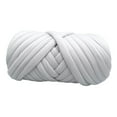thumbnail image 3 of Giant Knit Yarns Decoration Ornament Handcraft Crocheting Arm Tools Weaving DIY Chunky Rope Thick Roving for Blanket Mat Cushion Hats , Grey, 3 of 9