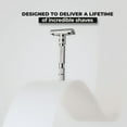 thumbnail image 6 of Rockwell Razors T2 Adjustable Safety Razor for Men with 5 Razor Blades, White Chrome, 6 of 6