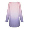 thumbnail image 5 of Knosfe Long Tops To Wear with Leggings Plus Size Cute Long Sleeve Crewneck Womens Shirts Gradient Trendy Casual Winter Blouse for Women Fall Fashion Loose Long Womens Tops, 5 of 6