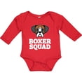thumbnail image 3 of Inktastic Dog Boxer Squad Boys or Girls Long Sleeve Baby Bodysuit, 3 of 5