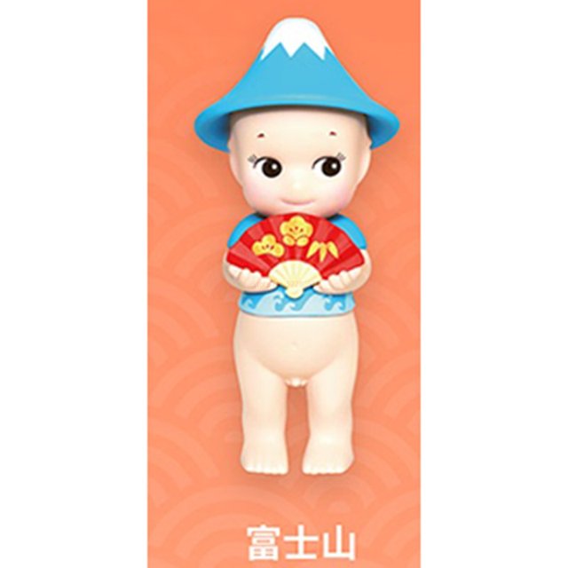 Serie japonesa de buena suerte mascota mantequilla caja misteriosa mini figuras modelo juguete decoración sorpresa caja enemiga macny angelzhangmengyaMount Fuji+ zhangmengya unisex