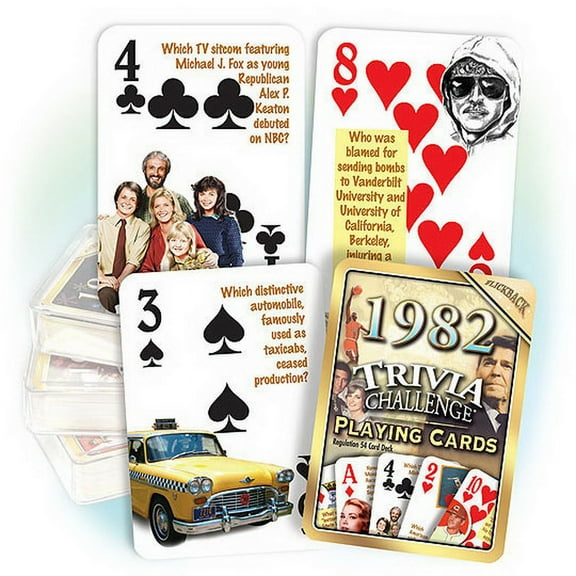Partypro PC1982 1982 Trivia Playing Cards