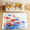 Multicolour 2, variant on CURLYOOT Ocean Beach Area Rugs for Living Room Bedroom, 4' 10" x 6' 8" Washable Rug, Sunrise Sunset Floor Carpet with Non Slip Backing for Dining Room Indoor