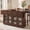 Walnut Brown, variant on Hakunofo Kitchen Island with Storage, Walnut Brown Particle Board+MDF, 65.16 x 29.53 x 37.01 in, kitchen island table storage cabinet dining room organizer workstation, for Home Apartment