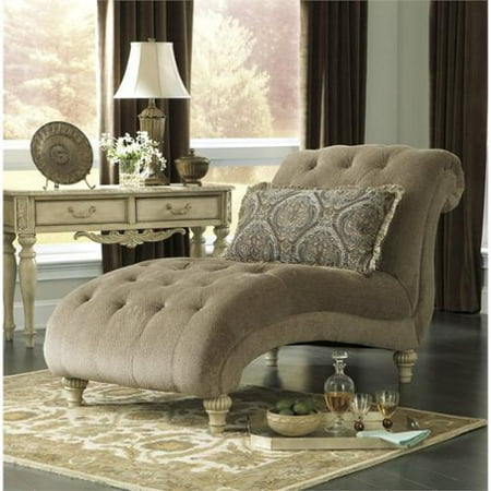 Ashley Parkington Bay Chenille Chaise Lounge In Platinum Ashley Parkington Bay Chenille Chaise Lounge In Platinum