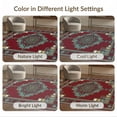 thumbnail image 7 of ODIKA 5'x7' Washable Area Rug Bathroom Ornamental Way Border Symmetrical Distressed Stairs for Guest Room, Lounge, Apartment, Non-Slip Low Profile, Stain Resistant, 7 of 7