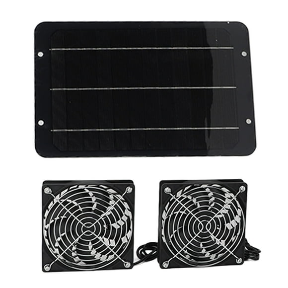 Solar Powered Exhaust Fan, Professional Efficient Monocrystalline Silicon Solar Ventilation Fan for Greenhouse for Garage