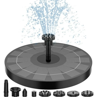2.5W Solar Fountain Pump Solar Water Pump, AISITIN Floating Fountain with 6 Nozzles, for Bird Bath, Fish tank, Pond or Garden Decoration solar aerator pump