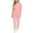 Pink, variant on Purcolt Scrub Sets for Women Lightweight Stretchy Stand Neck Tops and Tapered Jogger Pants Comfort Medical Uniforms Sets for Nurse Esthetician Workwear