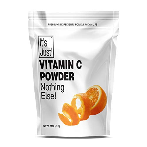 It's Just - Vitamin C Powder, 100% Pure Ascorbic Acid, Non-GMO, Immune Support, Homemade Cosmetics (11oz)