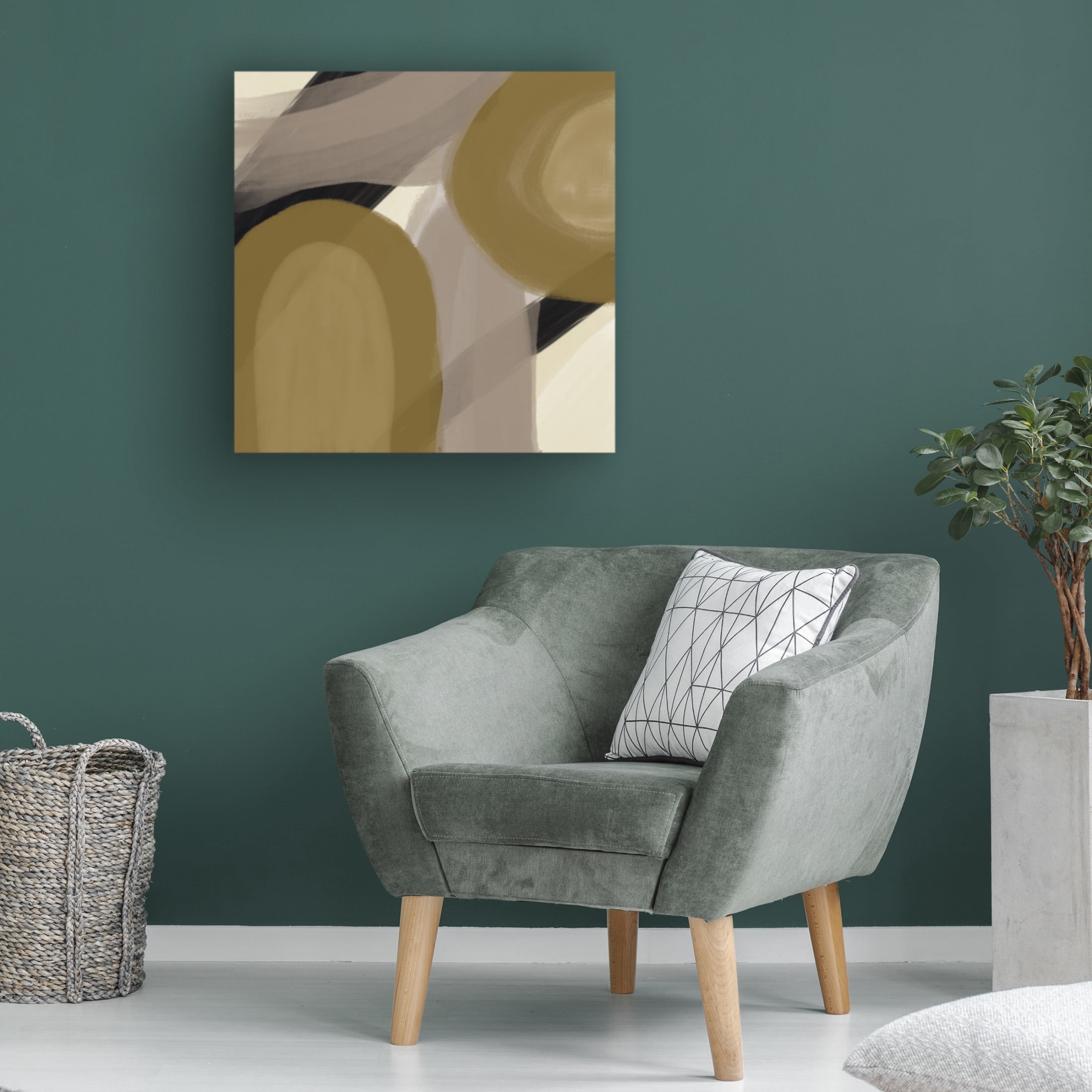 Trademark Fine Art Yopie Studio  Amica Gold Canvas Wall Art