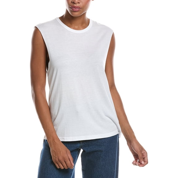 Officine Générale womens Tank T-Shirt, XL, White
