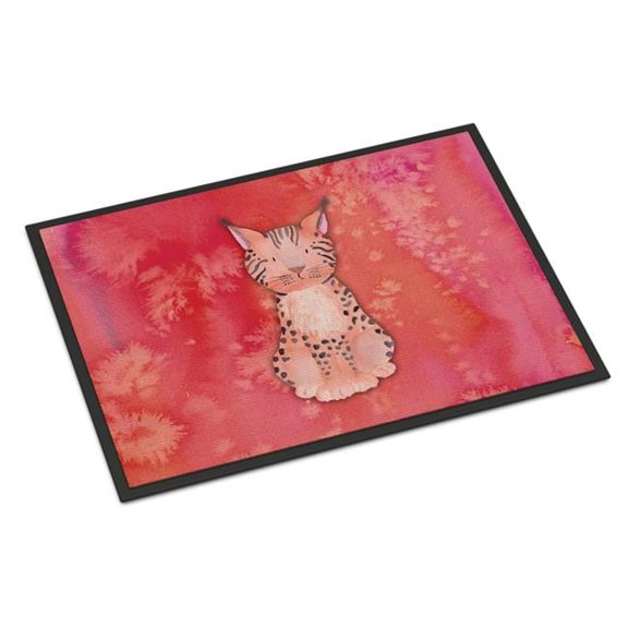 18 x 27 in. Lynx Watercolor Indoor or Outdoor Mat