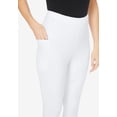 thumbnail image 5 of Roaman's Women's Plus Size Side-Pocket Essential Capri Legging, 5 of 6